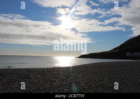 Sonnenuntergang in Bray, County, Wicklow, Irland Stockfoto