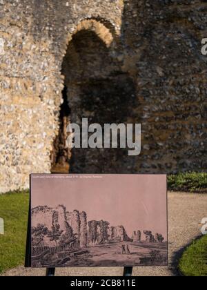 Reading Abbey Ruins, Ancient Landmark, Abby Quarter, Reading, Berkshire, England, Großbritannien, GB. Stockfoto