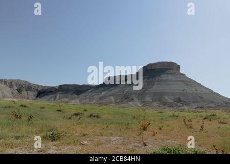 Der Hügel auf dem Weg von Ankara aus Beypazari Bezirk. Bride Mountain (Gelin dagi auf Türkisch) Stockfoto