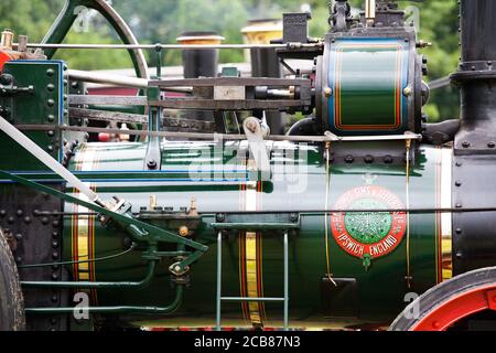 Vintage Dampflok Detail Stockfoto