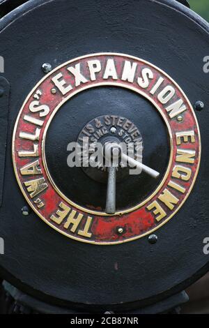 Wallis Expansion Engine Vintage Dampfmaschine Detail Stockfoto
