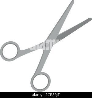 Schere Werkzeug flach Stil Symbol Vektor Illustration Design Stock Vektor
