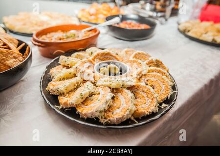 Essen Buffet Catering Evant Party Stockfoto