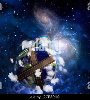 Straßen auf der Erde Stockfoto