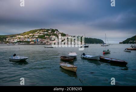 Kingswear and the Dart Estuary aus Dartmouth, Devon, England, Großbritannien Stockfoto