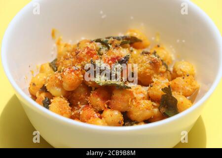 Chick Pea oder Bengalen Gram Salat, Bohnensalat, indisches Essen Stockfoto