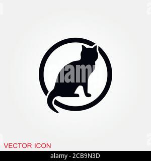 Symbol „Tiere“. Vektor-Illustration: Kontur Tiersymbole Stock Vektor