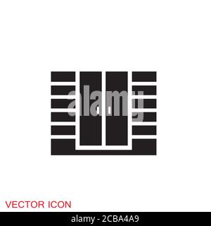 Schrank Symbol, Möbel und Wohnkultur Symbole. Vektorgrafik. Stock Vektor