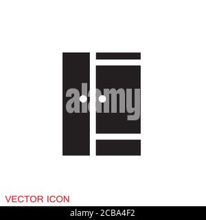 Schrank Symbol, Möbel und Wohnkultur Symbole. Vektorgrafik. Stock Vektor