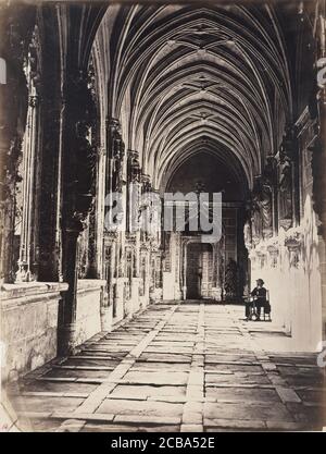 [Kreuzgang der Kirche des Heiligen Johannes der Könige, Toledo, Spanien], ca. 1858. Stockfoto