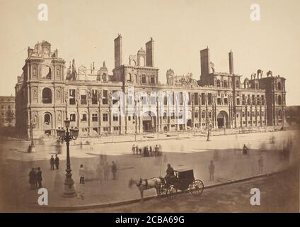 [The H&#xf6;tel de Ville after the Commune], 1871. Stockfoto