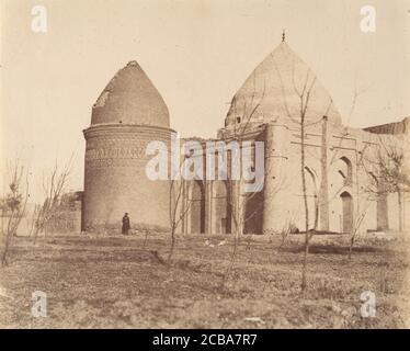 [Der Turm von 'Chihil Dukhtaran', Mausoleum von 40 Töchtern, 1056.], 1840er-60s. Stockfoto