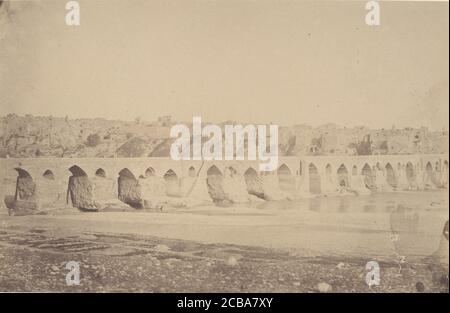 [The Bridge at Dizfoul], 1840er-60s. Stockfoto