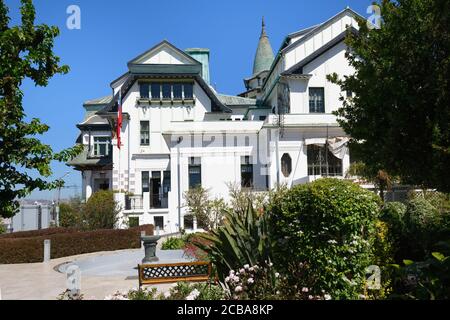 Baburizza Palast, Kunstmuseum, Valparaiso, Chile Stockfoto