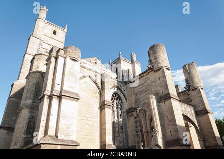 Teil der unvollendeten Kathedrale der Heiligen Justus und Pastor (Saint-Just-et-Saint-Pasteur), in der Stadt Narbonne an der Langue entfernt Stockfoto