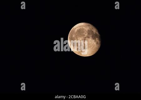 Mond am Himmel, Niederlande Stockfoto