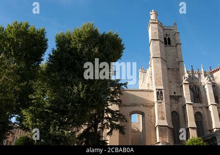 Teil der unvollendeten Kathedrale der Heiligen Justus und Pastor (Saint-Just-et-Saint-Pasteur), in der Stadt Narbonne an der Langue entfernt Stockfoto