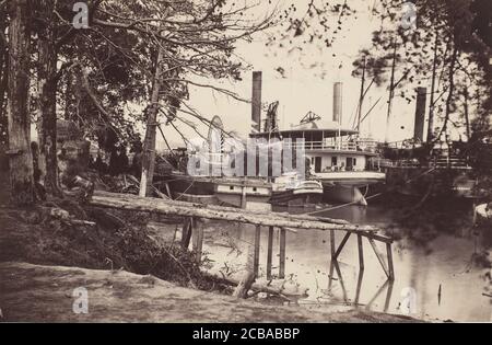 White House Landing, Pamunkey River, 1864. Stockfoto