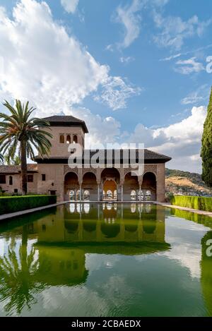 Partal Palast in La Alhambra. Granada, Spanien Stockfoto