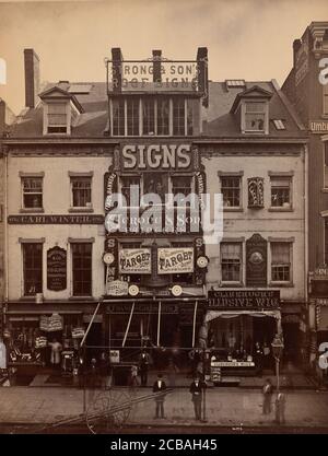 476 Broadway, New York, 1870. Stockfoto