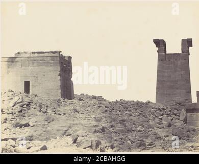 Temple de Dandour en Nubie, 1860er. Stockfoto