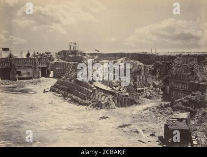 Innenansicht von Fort Sumpter, 1860er Jahre. Stockfoto
