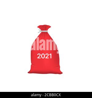 Red christmas Tasche Stock Vektor