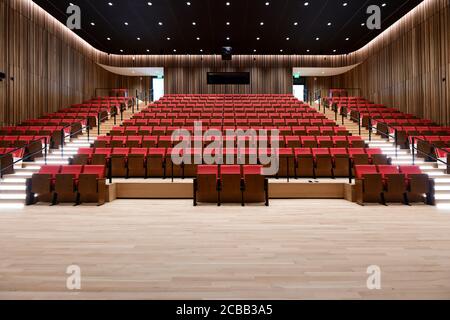 Leere Theatersitze in der MLK Library in Washington Auditorium von DC Stockfoto