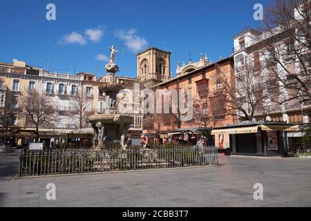 Plaza de Bib-Rambla, Granada, Analogia, Spanien. Stockfoto