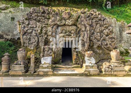 Goa Gajah Tempel in Bali, Indonesien Stockfoto