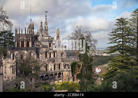 Quinta da Regaleira in Sintra, Portugal. Stockfoto