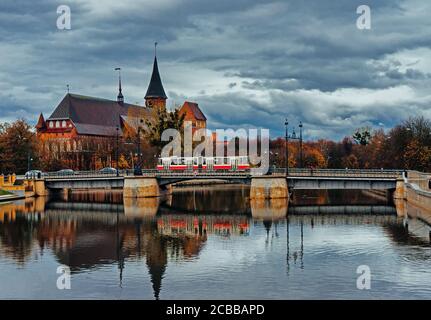 Die Insel Kant in Kaliningrad. Hauptkirche der Kathedrale Stockfoto