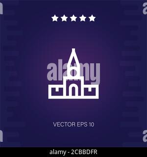 spasskaya Tower Vektor-Symbol moderne Illustration Stock Vektor