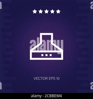Rauchextraktion Vektor-Symbol moderne Illustration Stock Vektor