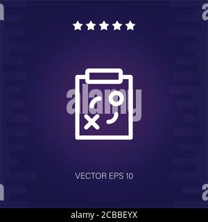 Strategische Plan Vektor-Symbol Moderne Illustration Stock Vektor