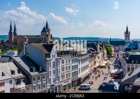 TRIER, 20. JULI 2020: Stadtbild von Trier Stockfoto