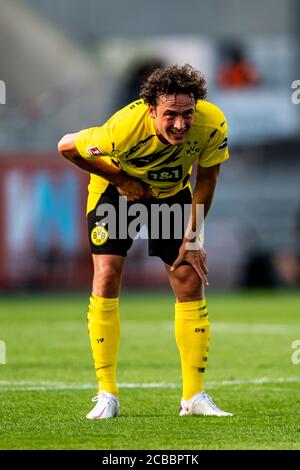 12. August 2020, Österreich, Altach: Fußball: Testspiele, SC Altach - Borussia Dortmund in der Cashpoint Arena. Thomas Delaney ist auf dem Platz. Foto: David Inderlied/dpa Stockfoto