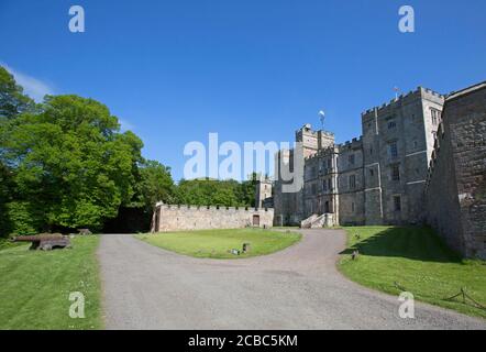 Chilingham Castle, Garnison aus dem 12. Jahrhundert, Northumberland, Großbritannien. Stockfoto