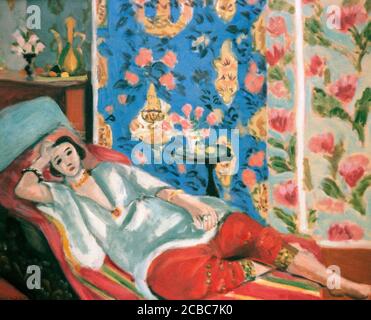 Henri Matisse (1869-1954). Französischer Maler. Odalisque mit roter Hose. Ca. 1924-1925. Öl auf Leinwand (50 x 61 cm). Musée de l'Orangerie. Paris, Frankreich. Stockfoto