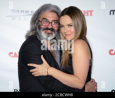 2. März 2017, Hollywood, Kalifornien, USA: Onur Tukel und Alicia Silverstone besuchen die Premiere von Dark Sky Films'''Catfight'' bei Cinefamily. (Bild: © Billy Bennight/ZUMA Wire) Stockfoto