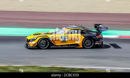 Oschersleben, Deutschland, 28. April 2019: Aidan Read fährt den Mercedes AMG GT3 von Schutz Motorsport während eines GT-MEISTERWAGENRENNENS Stockfoto