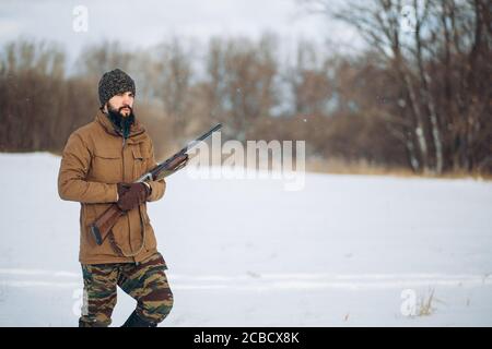 Soldat verteidigt das Land, Studing, Bildung, Nahaufnahme Foto. Copy space Stockfoto