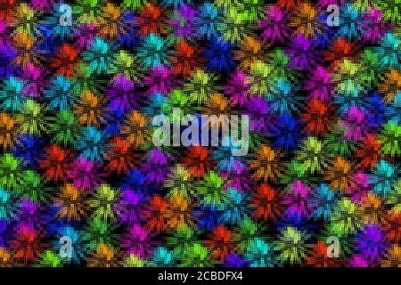 Bunte Blumenhintergrund. Stockfoto