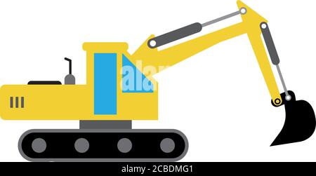 Bagger Silhouette Isoliert Symbol Stock Vektorgrafik Alamy