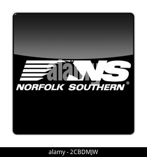 Symbol der Norfolk Southern Railway Stockfoto