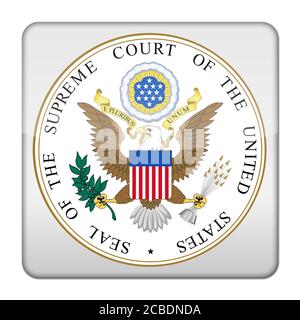 Siegel des Supreme Court der Vereinigten Staaten von Amerika Logo Symbol Zeichen Stockfoto