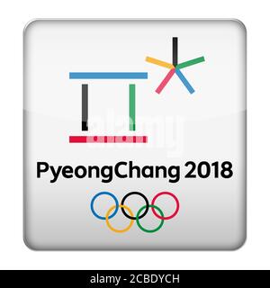 PyeongChang Winter Olympics 2018 Symbol logo Stockfoto