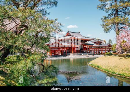 Byodo-in Tempel am Frühling in Uji, Kyoto, Japan Stockfoto