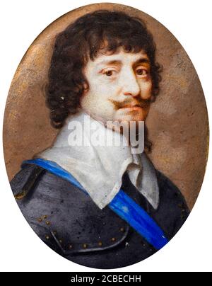 Friedrich V. (1596-1632), Kurfürst Palatin, König von Böhmen, Porträtminiatur von John Hoskins, um 1630-1639 Stockfoto