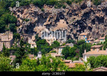 Quinson Village, Naturpark Gorges du Verdon, Alpes Haute Provence, Frankreich, Europa Stockfoto